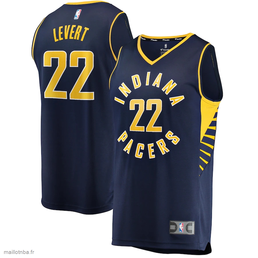 Maillot Indiana Pacers Caris LeVert Fanatics Branded Navy 2020/21 Fast Break Road Replica Jersey - Icon Edition
